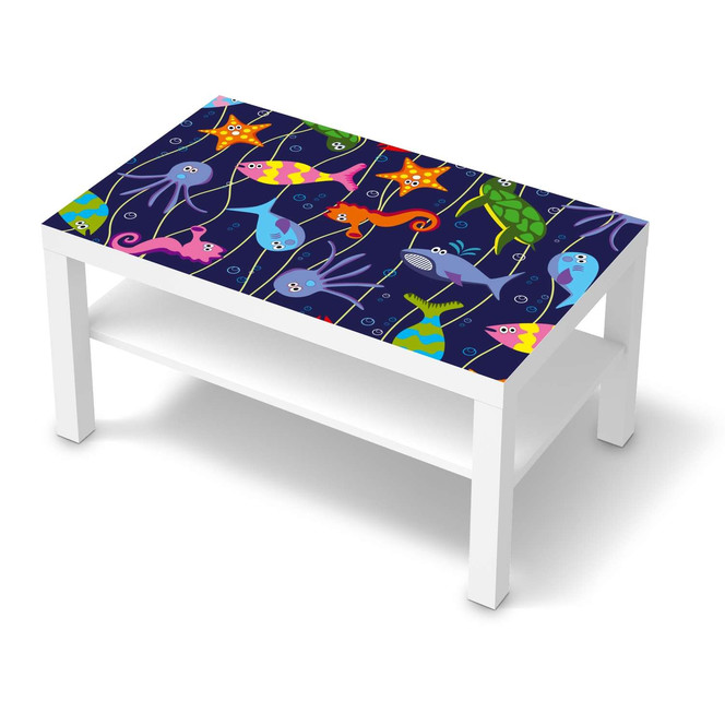 Möbelfolie IKEA Lack Tisch 90x55cm - Underwater Life- Bild 1