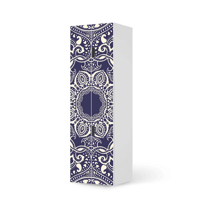 Möbelfolie IKEA Stuva / Malad - 2 grosse Türen und 2 kleine Türen - Blue Mandala- Bild 1