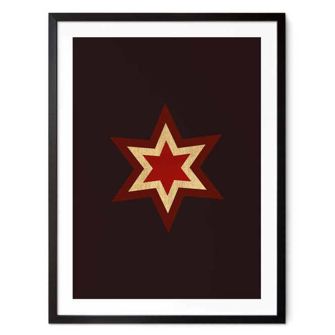 Poster Kubistika - Weihnachtsstern