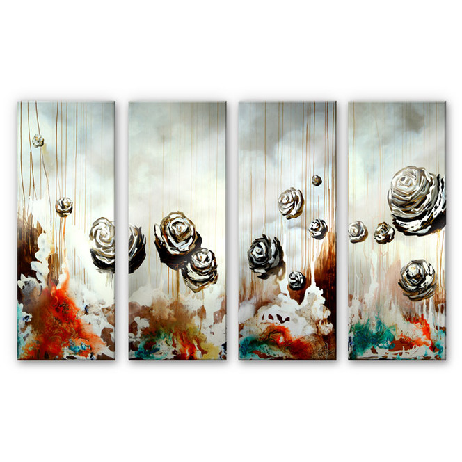 Acrylglasbild Fedrau - Paradiesisch (4-teilig)