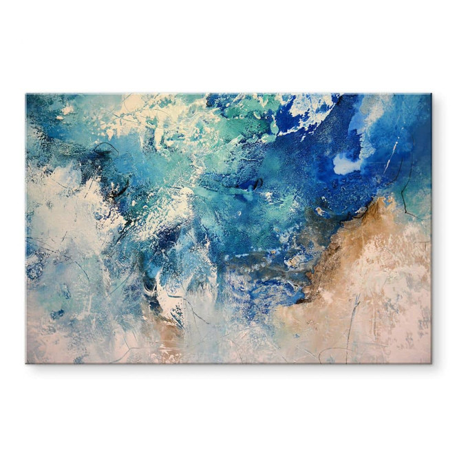 Acrylglasbild Fedrau - Aufprallende Wellen