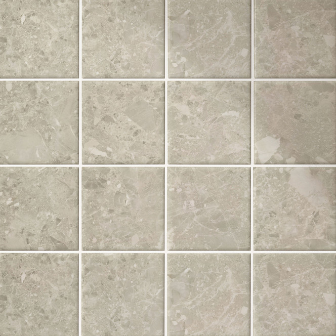 Fliesenaufkleber Steinoptik, Terrazzo hell - Möbelfolie, Küchenrückwand, Badfolie