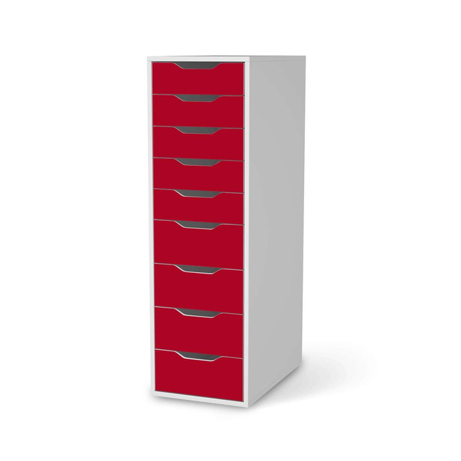 Folie IKEA Alex 9 Schubladen - Rot Dark- Bild 1