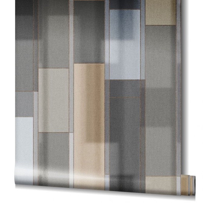 Fototapete Beige Streifen für Wohnzimmer Schlafzimmer 2.70 x 2.12 cm