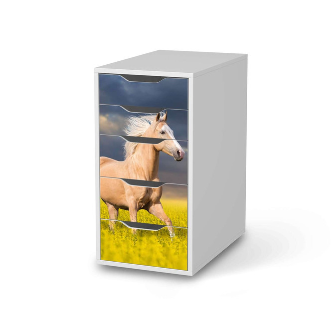 Klebefolie IKEA Alex 5 Schubladen - Wildpferd- Bild 1