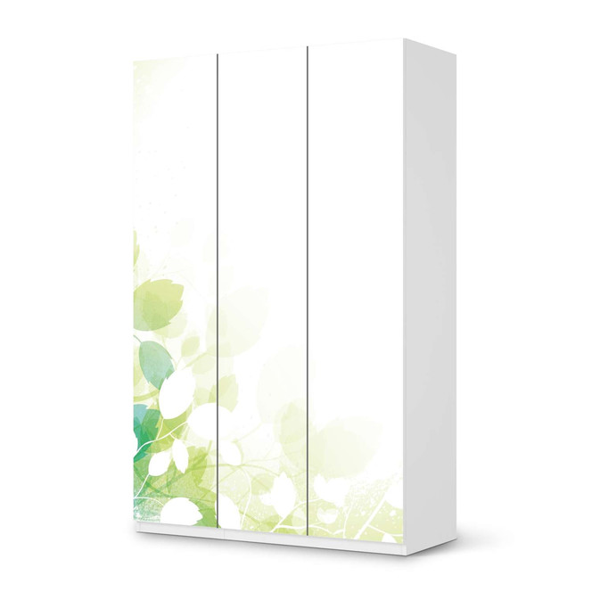 Möbelfolie IKEA Pax Schrank 236cm Höhe - 3 Türen - Flower Light- Bild 1