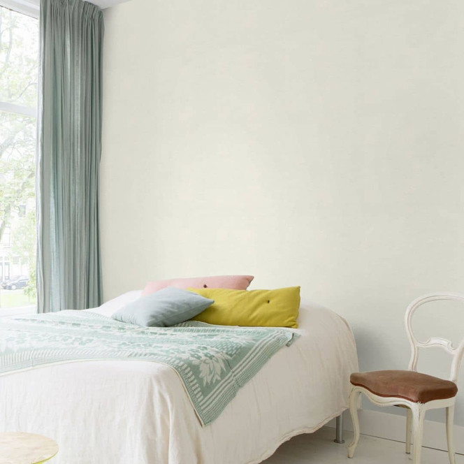 Rasch Vliestapete, Unitapete Welcome Home cremeweiss