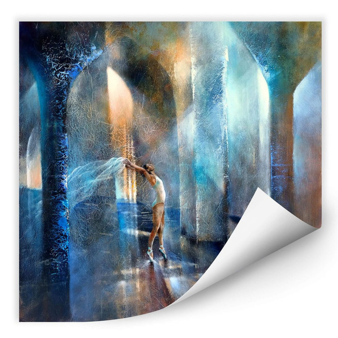 Wallprint Schmucker - Katze und Tänzerin