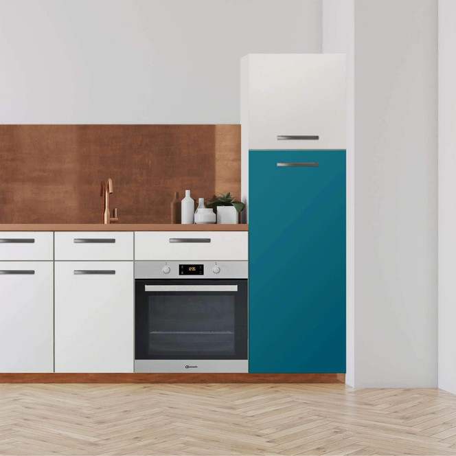 Klebefolie - Hochschrank (60x140cm) - Türkisgrün Dark- Bild 1