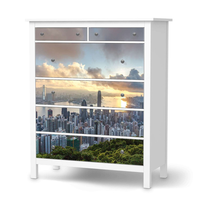 Klebefolie IKEA Hemnes Kommode 6 Schubladen - Hong Kong- Bild 1
