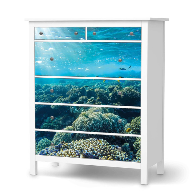 Klebefolie IKEA Hemnes Kommode 6 Schubladen - Underwater World- Bild 1