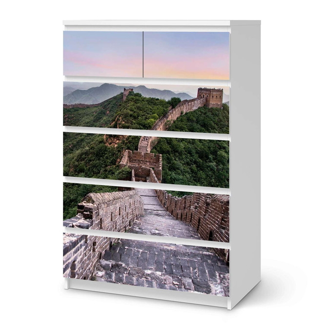 Möbel Klebefolie IKEA Malm Kommode 6 Schubladen (hoch) - The Great Wall- Bild 1
