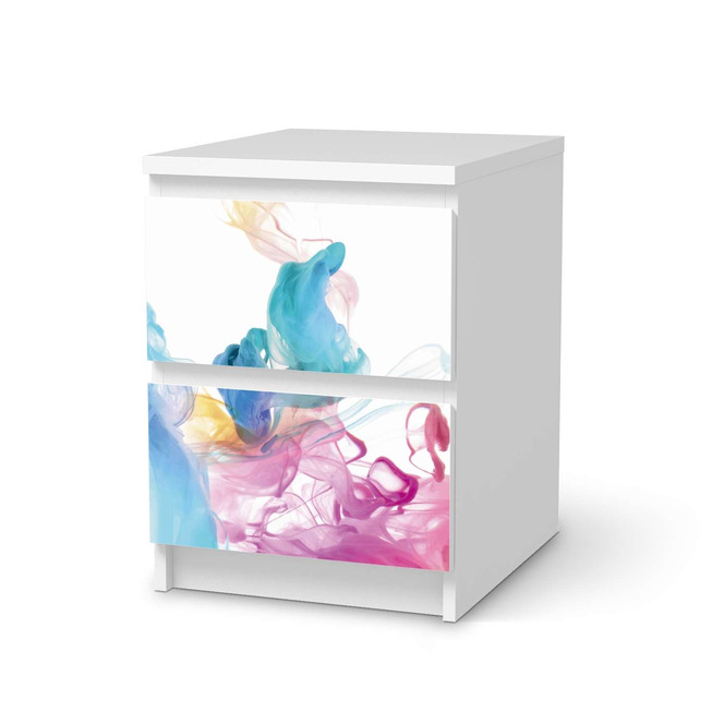 Möbelfolie IKEA Malm Kommode 2 Schubladen - Holi Dust- Bild 1