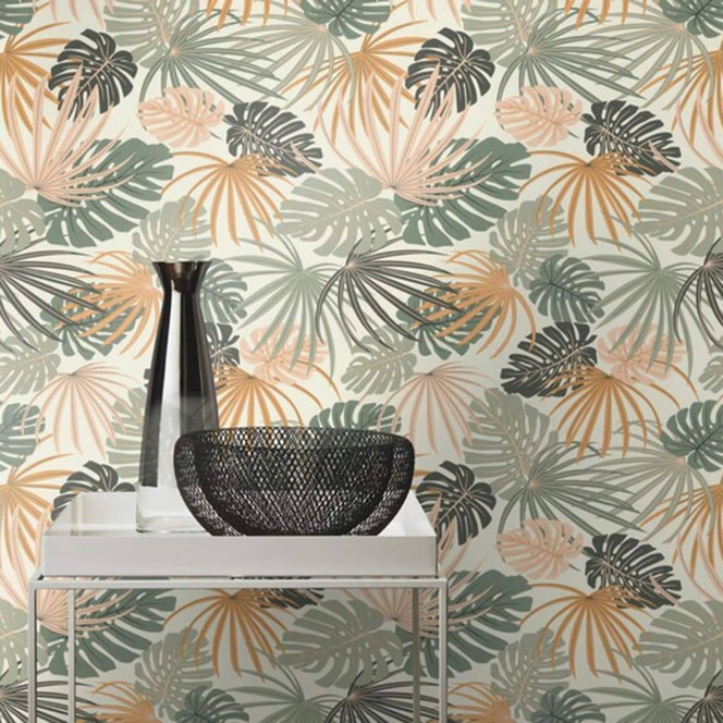 Rasch Vliestapete, Mustertapete Salsa salbeigrün hell