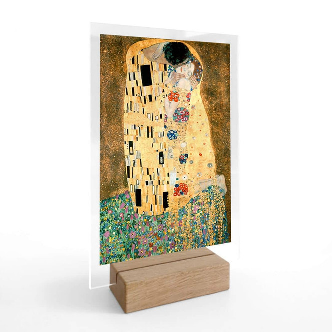 Tischaufsteller Klimt - Der Kuss