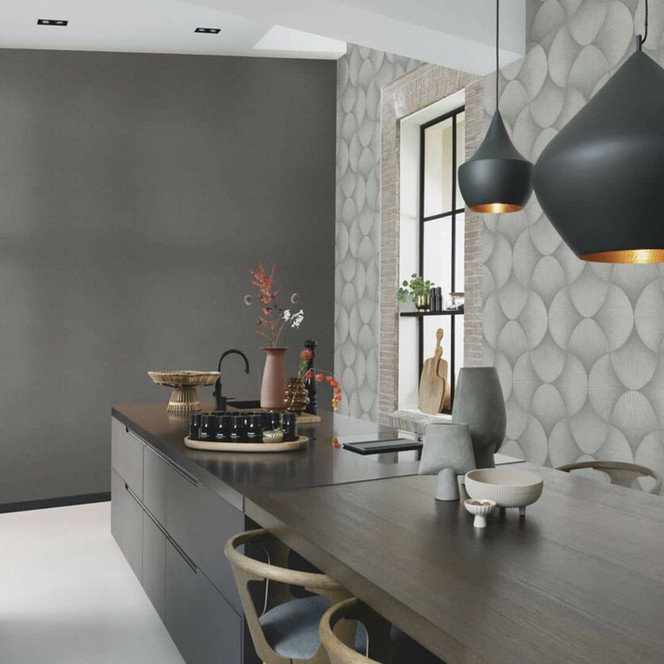 Unitapete, Vliestapete Sky Lounge braun