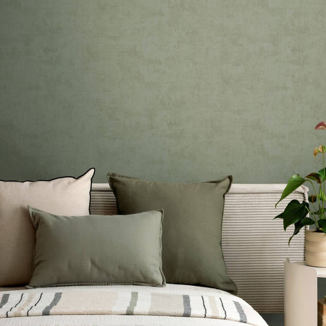 Vlies Tapete floral - markantes Retro-Muster in Steingrau & Naturton