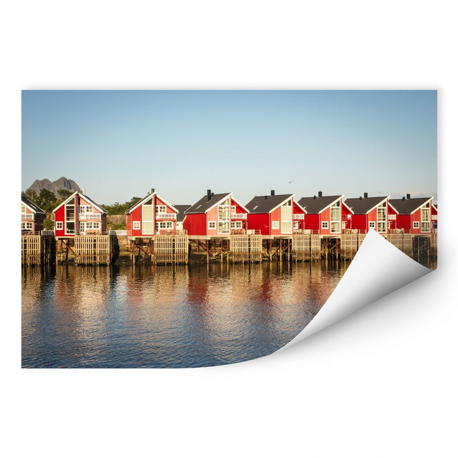 Wallprint Ferienhäuser am Meer