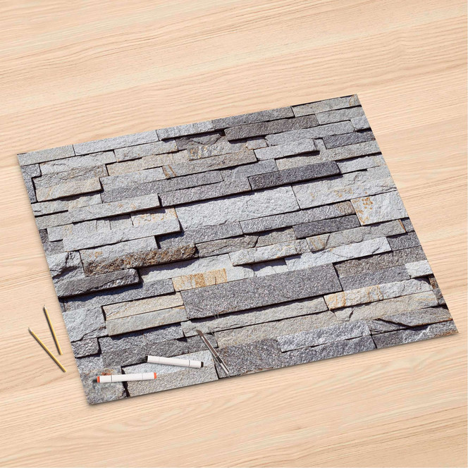 Folienbogen (120x80cm) - Granit-Wand- Bild 1