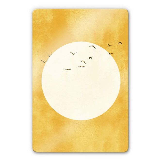 Glasbild Kubistika - Sonnenschein