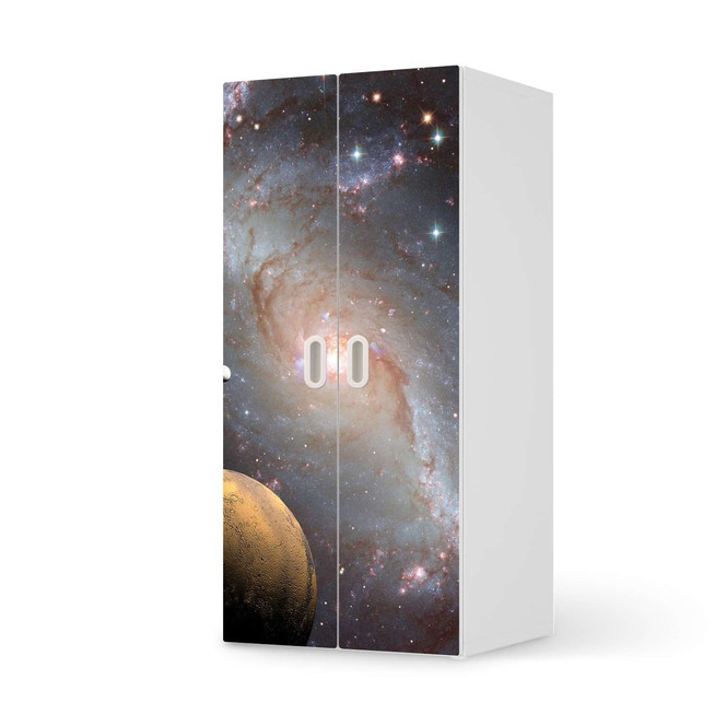 Möbelfolie IKEA Stuva / Fritids Schrank - 2 grosse Türen - Milky Way- Bild 1
