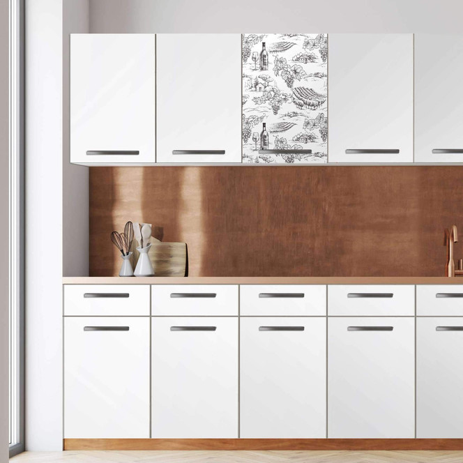 Klebefolie - Wandschrank 40cm Breite - Vineyard
