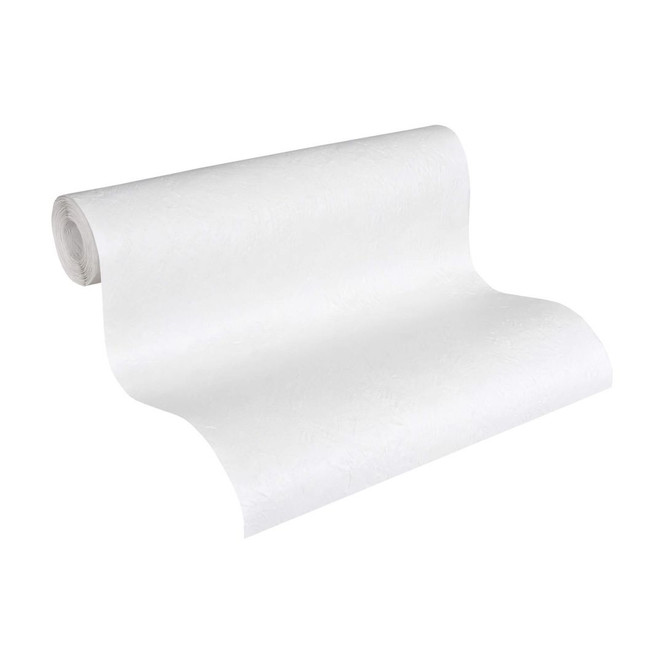 A.S. Création Vliestapete Meistervlies Strukturtapete Uni überstreichbar weiss