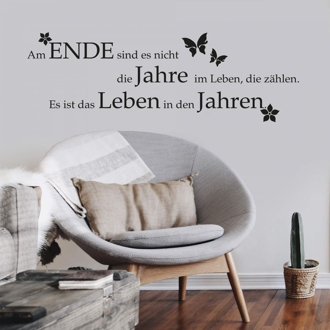 Wandtattoo Am Ende sind es nicht die Jahre...