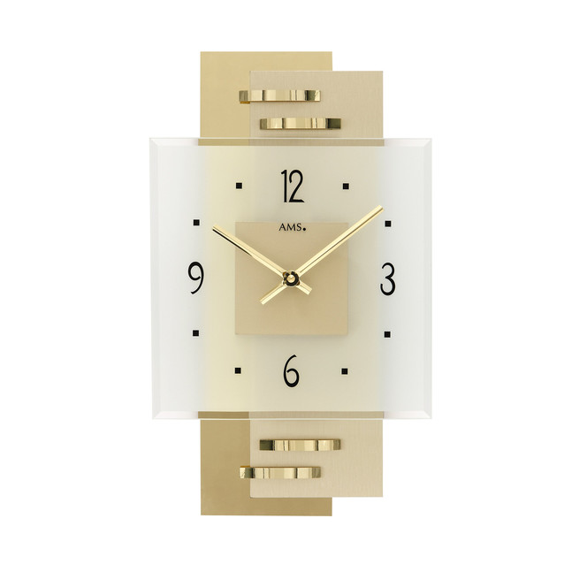Wanduhr Messing-Applikation
