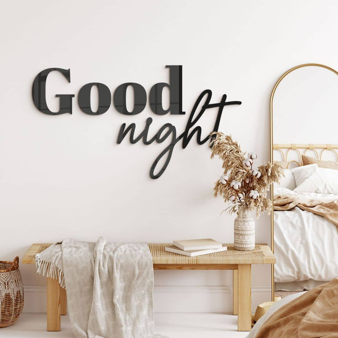 3D Schriftzug Good Night - Acryldeko