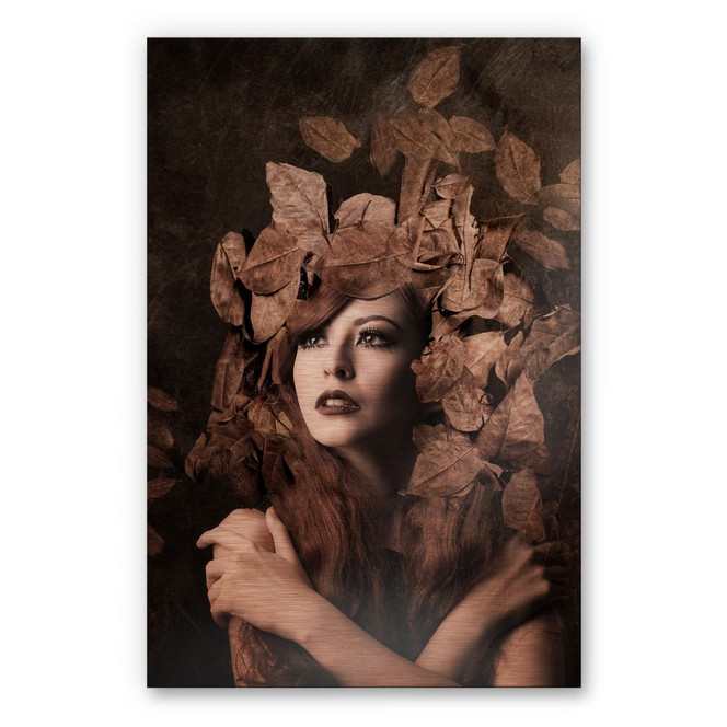 Alu-Dibond Bild mit Kupfereffekt Besari - Artemis daughter of Zeus