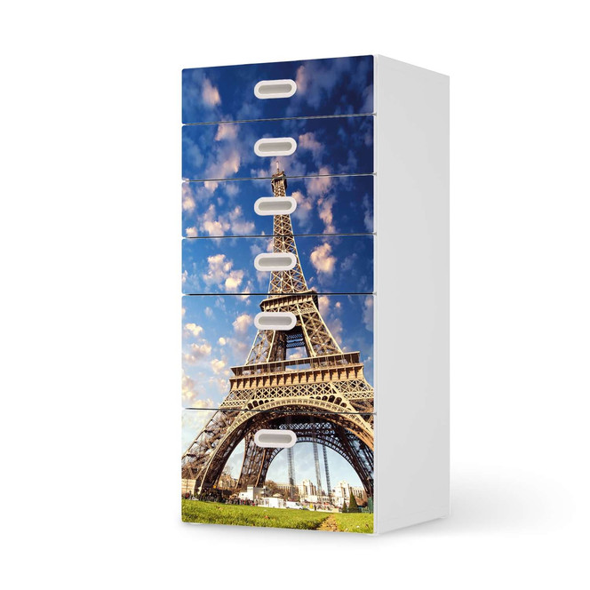 Klebefolie IKEA Stuva / Fritids Kommode - 6 Schubladen - La Tour Eiffel- Bild 1