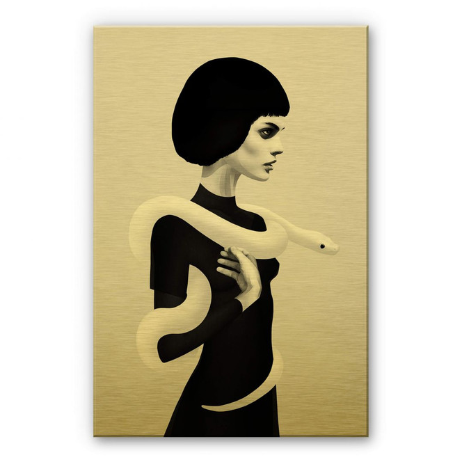 Alu-Dibond Goldeffekt Ireland - Only Skin - Die Schlange