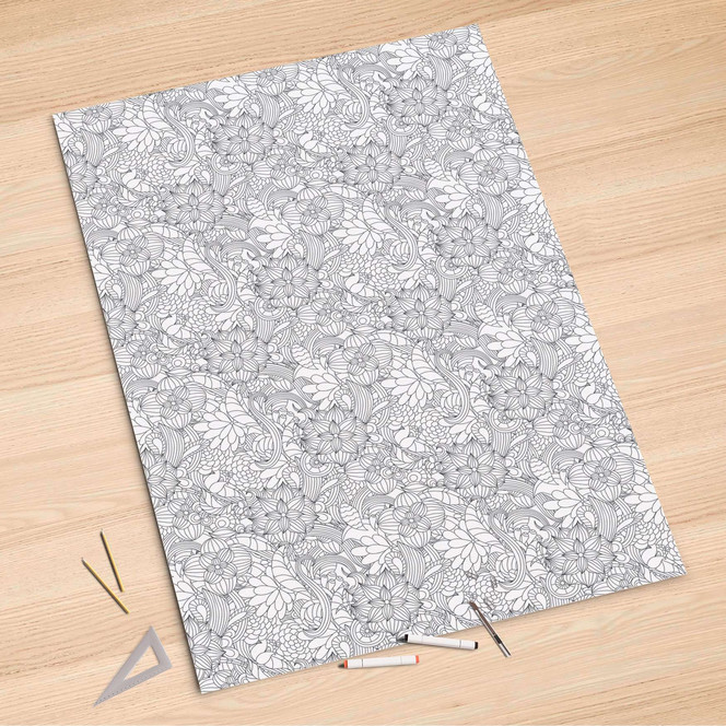 Folienbogen (100x150cm) - Flower Lines 2- Bild 1