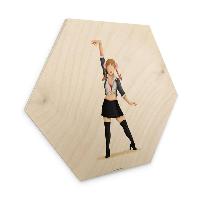 Hexagon - Holz Birke-Furnier Tohmé - Britney