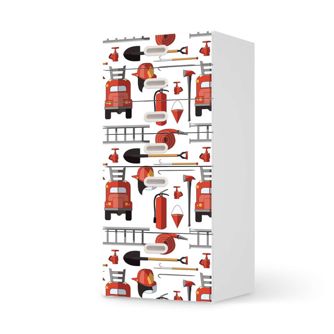 Klebefolie IKEA Stuva / Fritids Kommode - 6 Schubladen - Firefighter- Bild 1