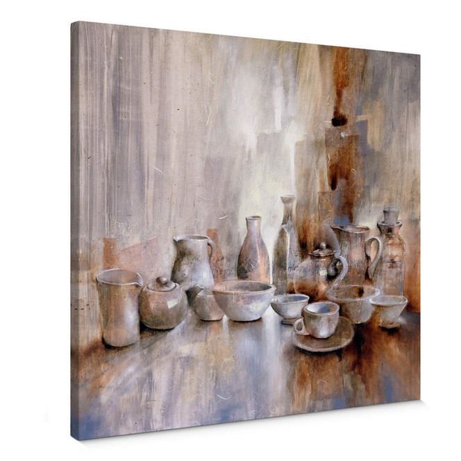 Leinwandbild Schmucker - Stillleben mit Teekanne 02