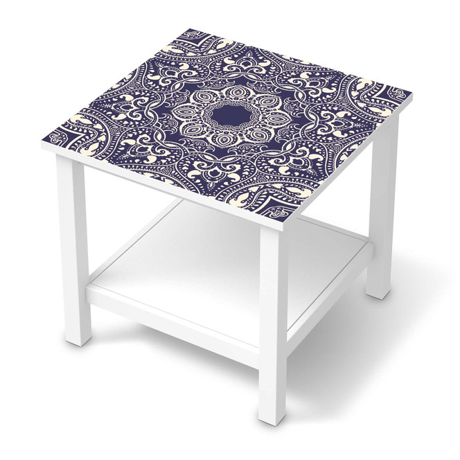 Möbel Klebefolie IKEA Hemnes Tisch 55x55cm - Blue Mandala- Bild 1