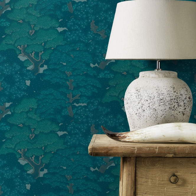 Rasch Vliestapete, Mustertapete Salsa dunkelpetrol