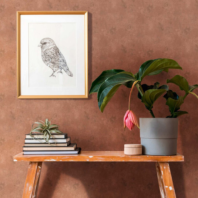 Tapete Braun einfarbig moderne Vliestapete für Schlafzimmer, Wohnzimmer, Küche