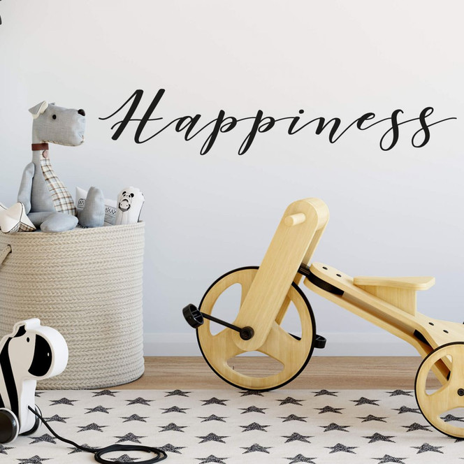 Wandtattoo Happiness