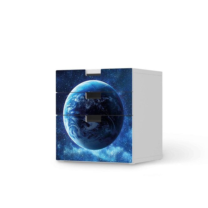 Folie IKEA Stuva / Malad Kommode - 3 Schubladen - Planet Blue- Bild 1