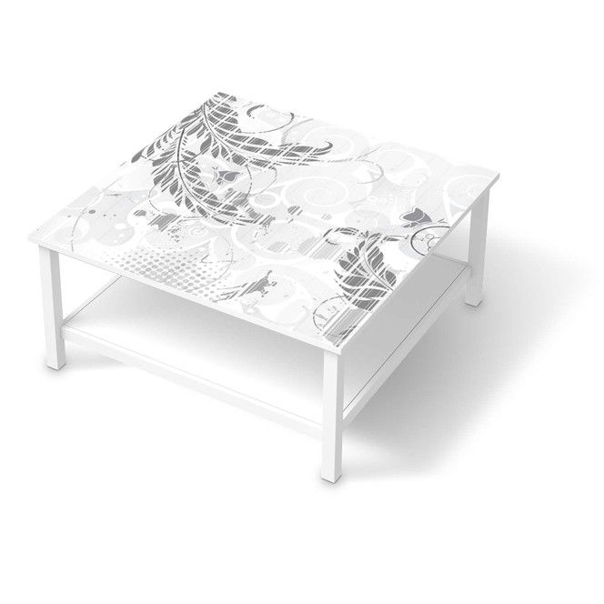 Klebefolie IKEA Hemnes Tisch 90x90cm - Florals Plain 2- Bild 1