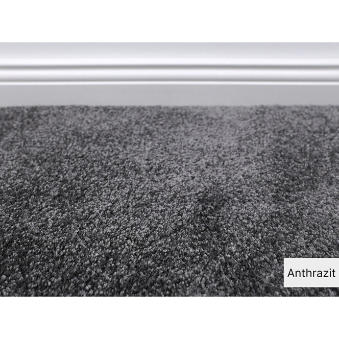 Liva Teppichboden Meterware in Anthrazit