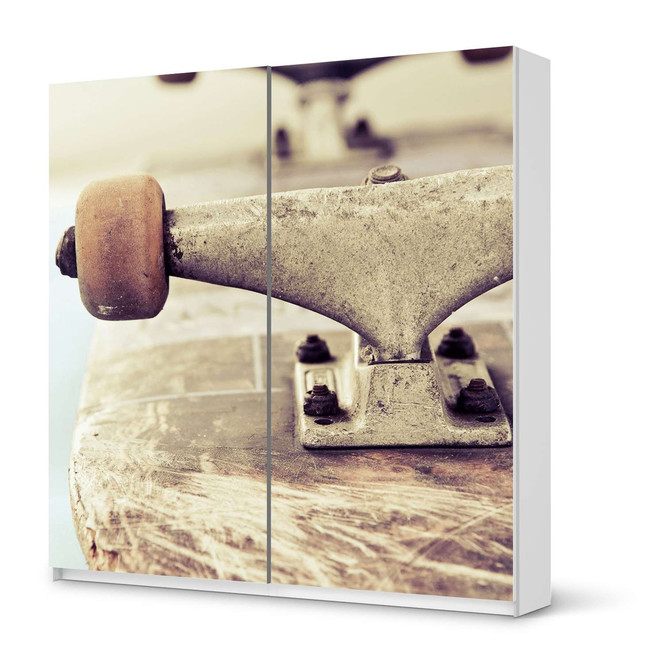 Möbel Klebefolie IKEA Pax Schrank 201cm Höhe - Schiebetür - Skateboard- Bild 1