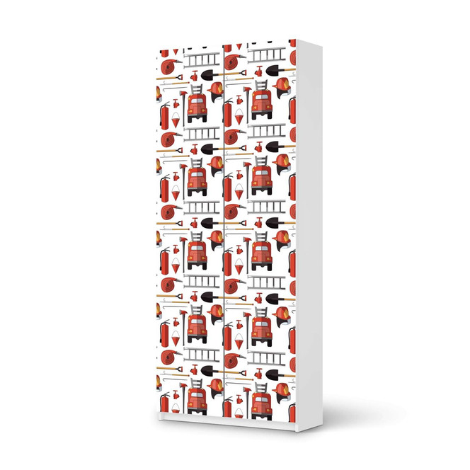 Möbelfolie IKEA Pax Schrank 236cm Höhe - 2 Türen - Firefighter- Bild 1