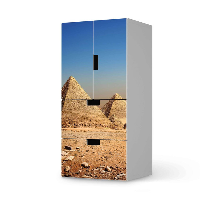Möbelfolie IKEA Stuva / Malad - 2 Schubladen und 2 kleine Türen - Pyramids- Bild 1