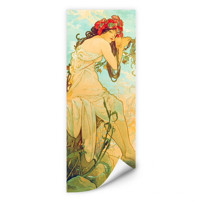 Wallprint Mucha - Jahreszeiten: Der Sommer 1900