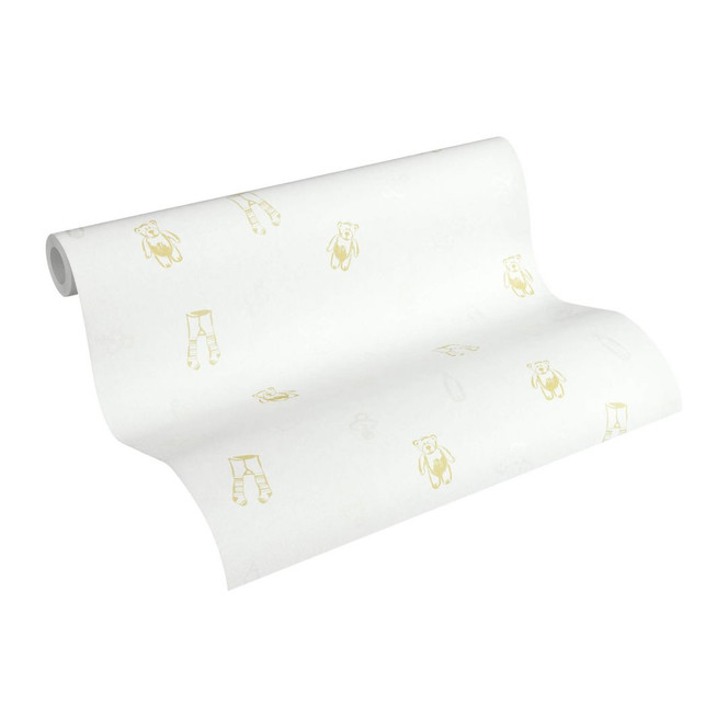 A.S. Création Vliestapete Little Stars creme, metallic, weiss