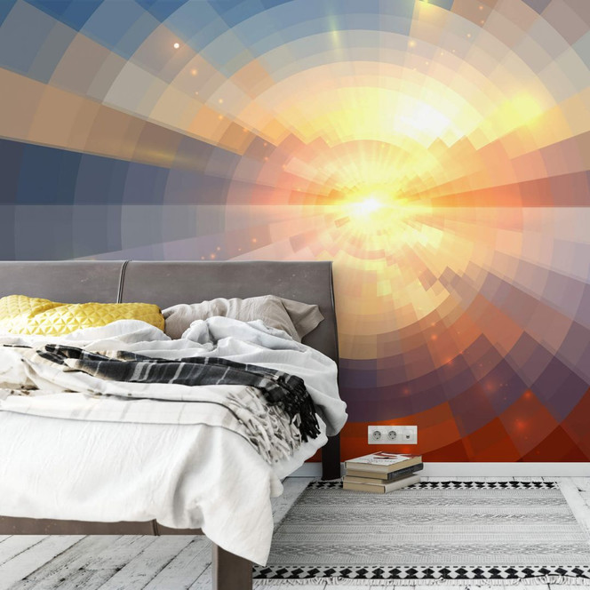 Fototapete - Sonnenuntergang im Mosaik